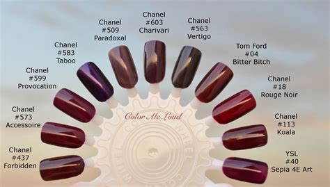 nails by chanel|chanel nails color chart.